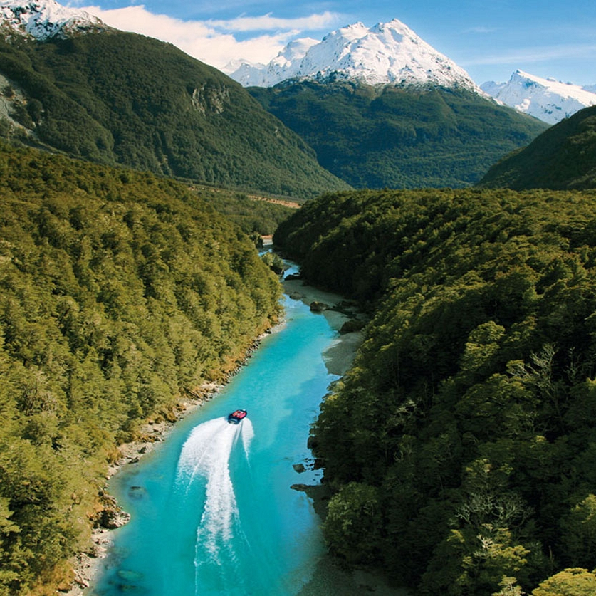 Jet Boating in Mt Aspiring National Park