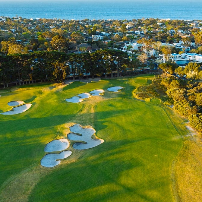 Aerial View of Royal Melbourne Golf Club - Sandbelt Golf Courses Australia