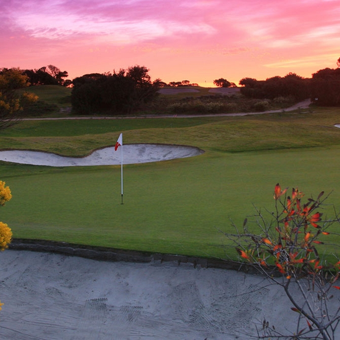 Sunset at Royal Melbourne Golf Club