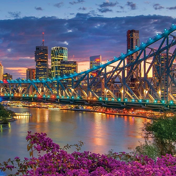 Story Bridge and the Brisbane Skyline - Australia Reef, Rainforest, and Brisbane Explorer Package