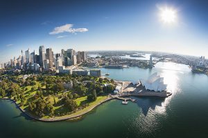 Aerial Over Sydney Harbour - Book Your Australia Vacation - Australia Travel Agency