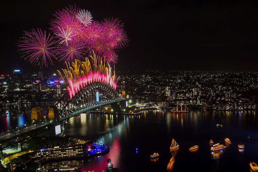 DNSW - Visit Sydney during New Years Eve for a spectacular fireworks display. - Down Under