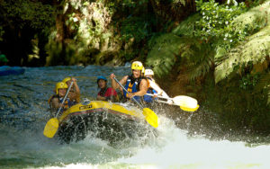 Whitewater rafting in Rotorua, New Zealand