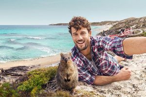 Selfie with a Quokka in Western Australia