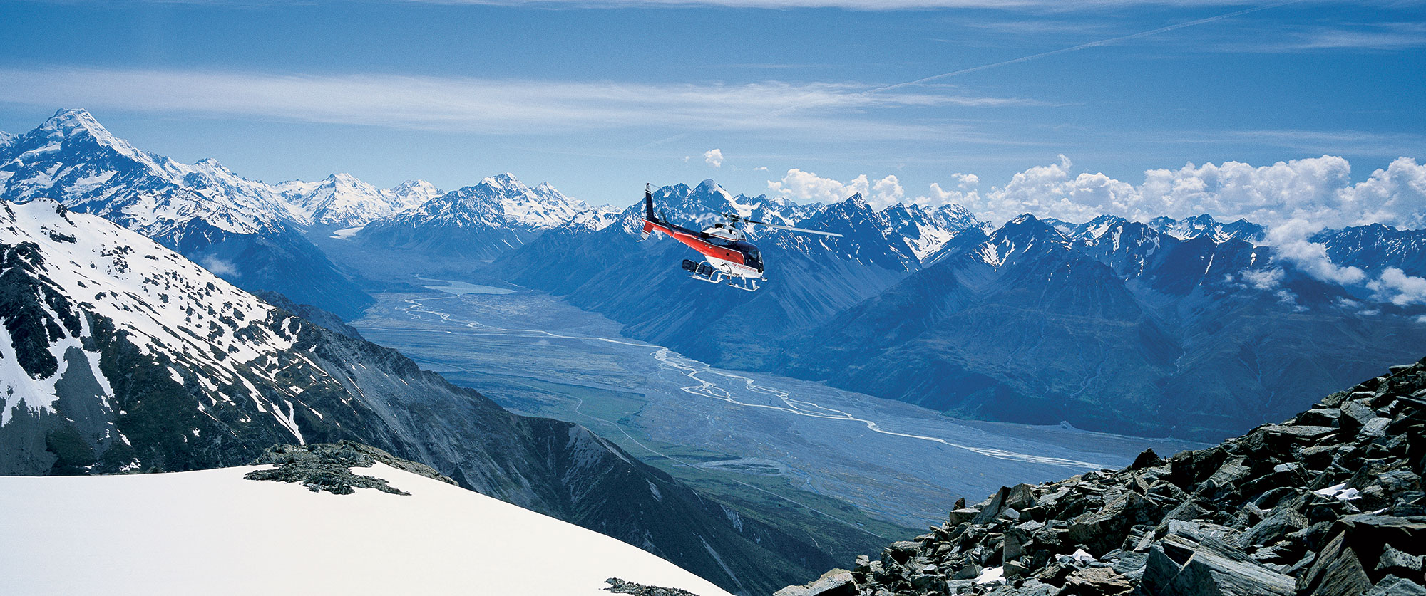 New Zealand Romantic Luxury Vacation - Queenstown Helicopter Over Mt Cook