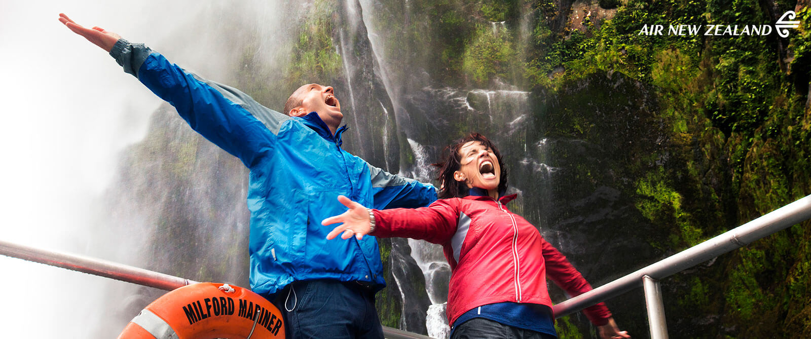 Milford Sound Waterfalls - New Zealand Highlights: Scenery, Adventure, and Wine Package